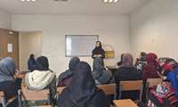 جلسه آموزشی  با عنوان آشنایی با هرم غذایی و اصول تغذیه سالم توسط کارشناس تغذیه مرکز حکیمیه