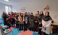 تقدیر از مادران باردار کلاس آمادگی زایمان مرکز خدمات جامع سلامت همایون