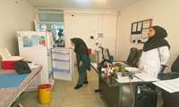  بازدید مسئولین مرکز بهداشت شمال تهران از مرکز خدمات جامع سلامت احمدی